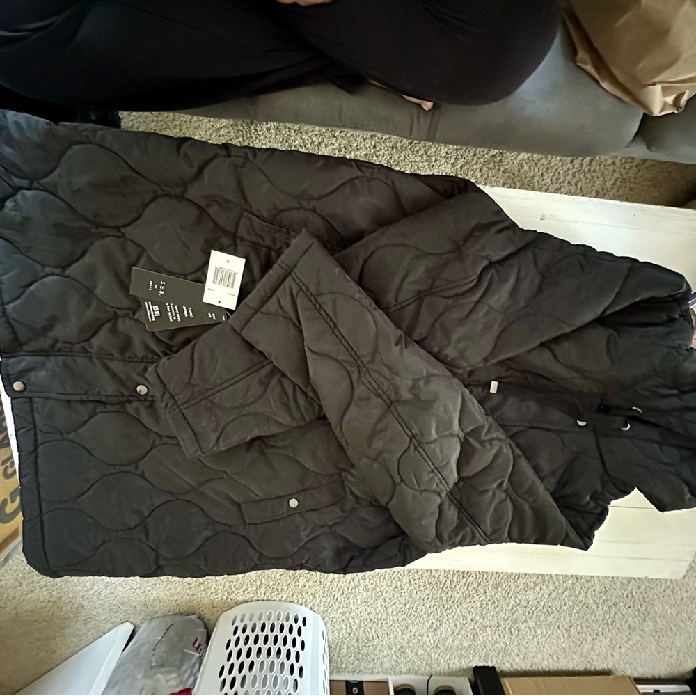 S.E.B Women's Quilted Black Jacket